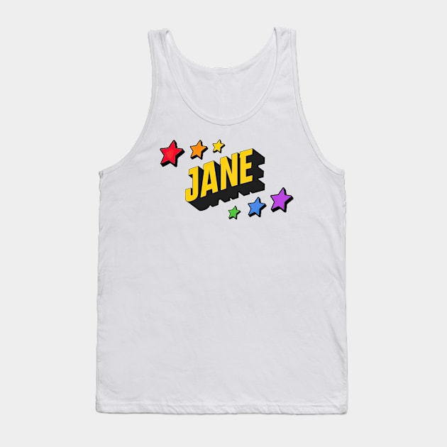 Jane- Personalized style Tank Top by Jet Design